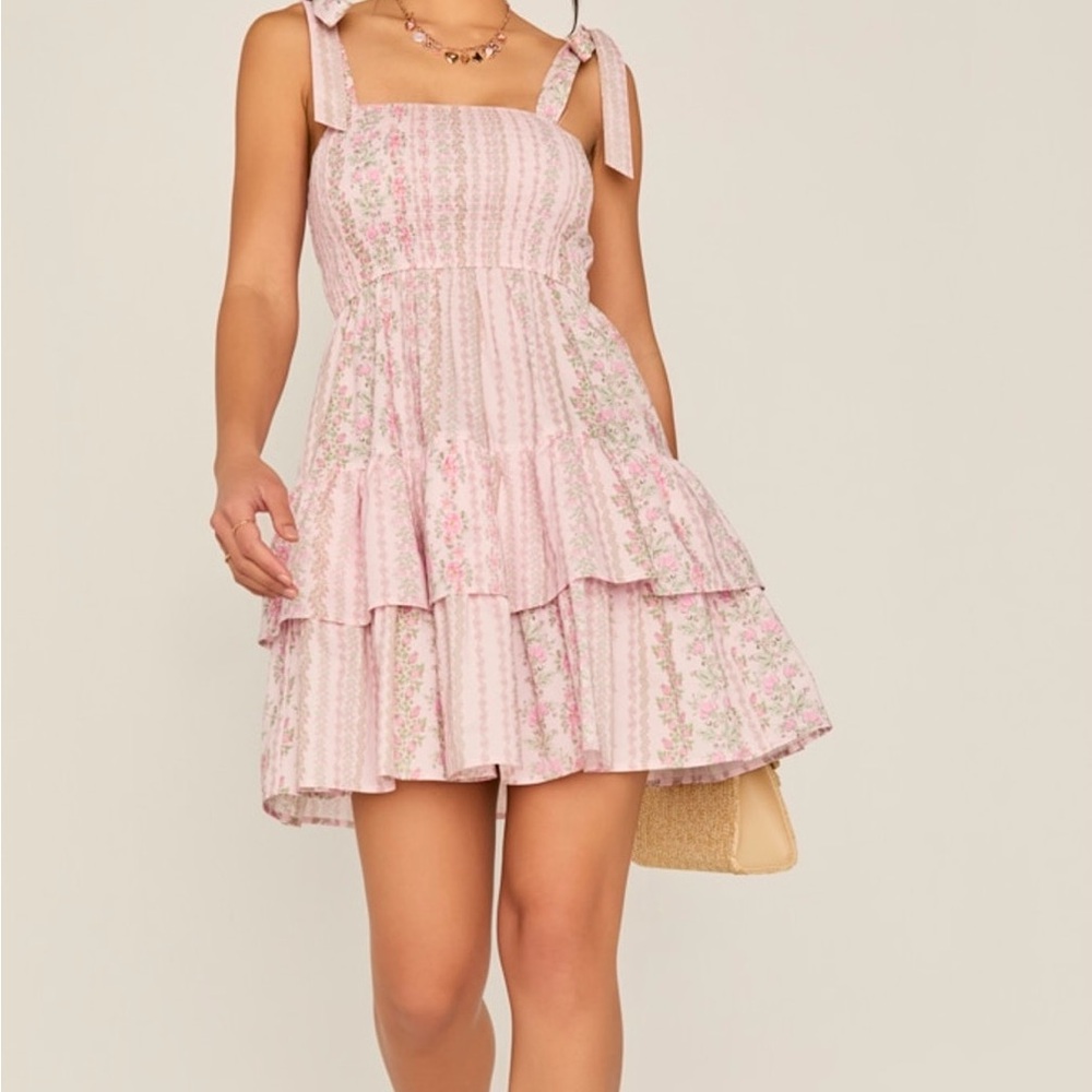 Francesca’s Mable Floral Tiered Mini Dress